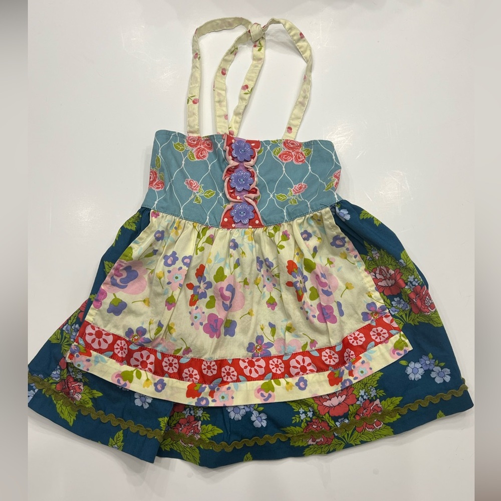 Matilda Jane Size 4 Toddler Girls Halter Apron Top